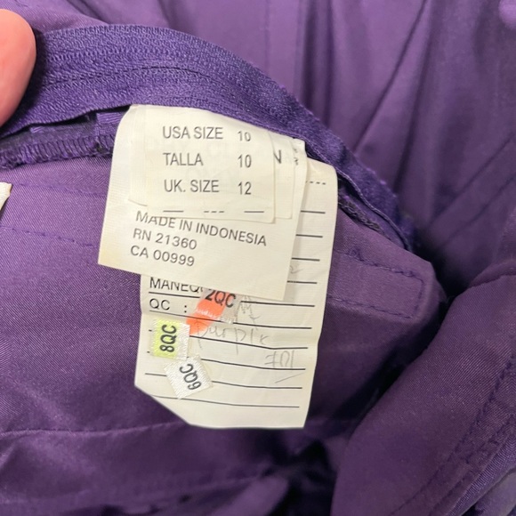 Strapless Kennedy Blue Brand Purple Cocktail Dress size 10 - Picture 4 of 5